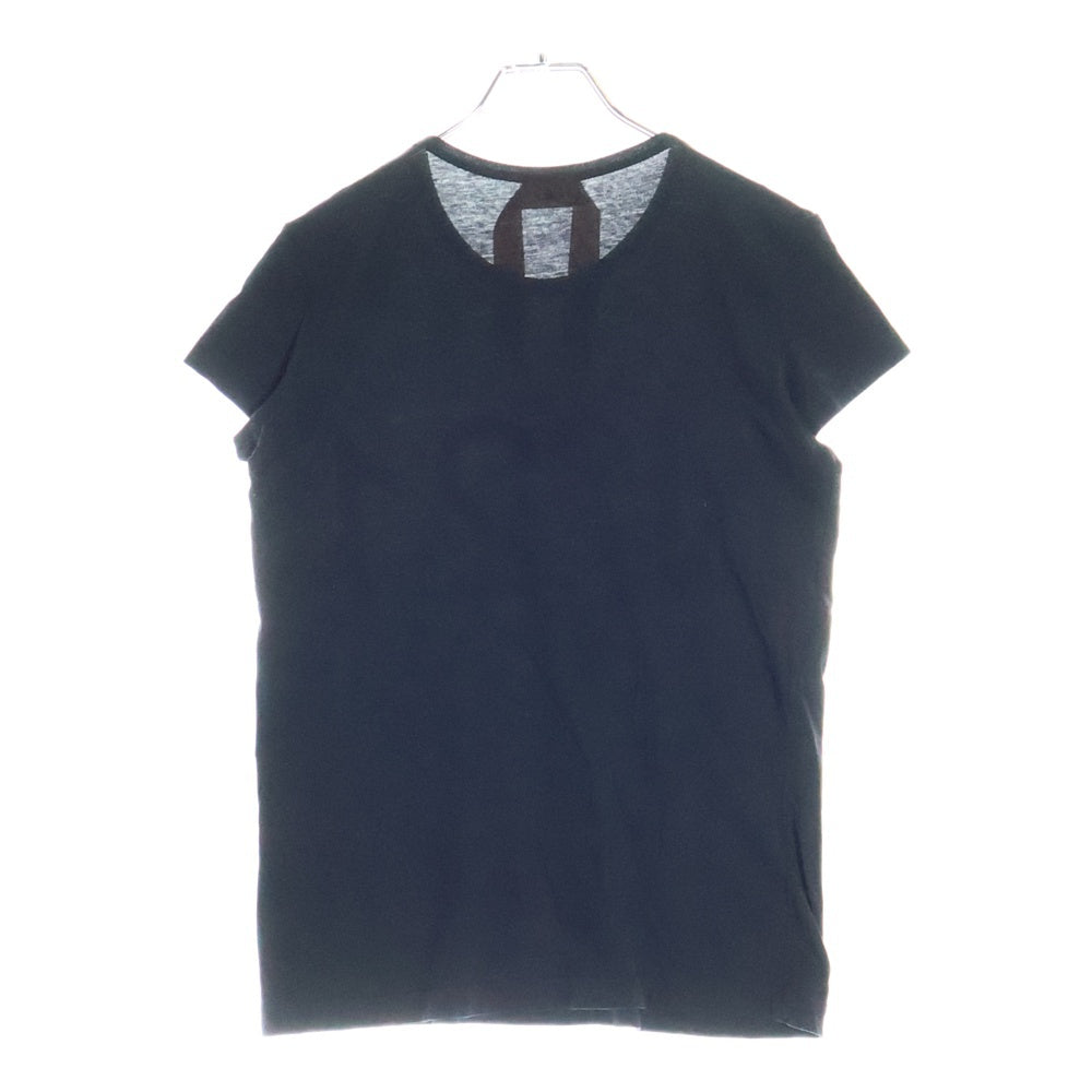 N21 numero ventuno(ヌメロ ヴェントゥーノ) FRONT LOGO PRINT フロント ロゴ プリント クルーネック 半袖Tシャツ カットソー ブラック レディース P18EN2M0F0316363