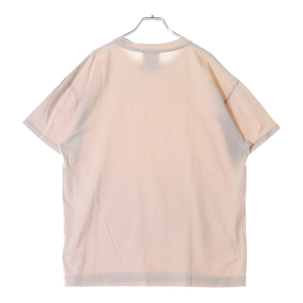 ATON(エイトン) SURVIN 60/2 OVERSIZED T-SHIRT サーヴィン オーバーサイズ クルーネック半袖Tシャツ サーモンピンク KKAGBW0015
