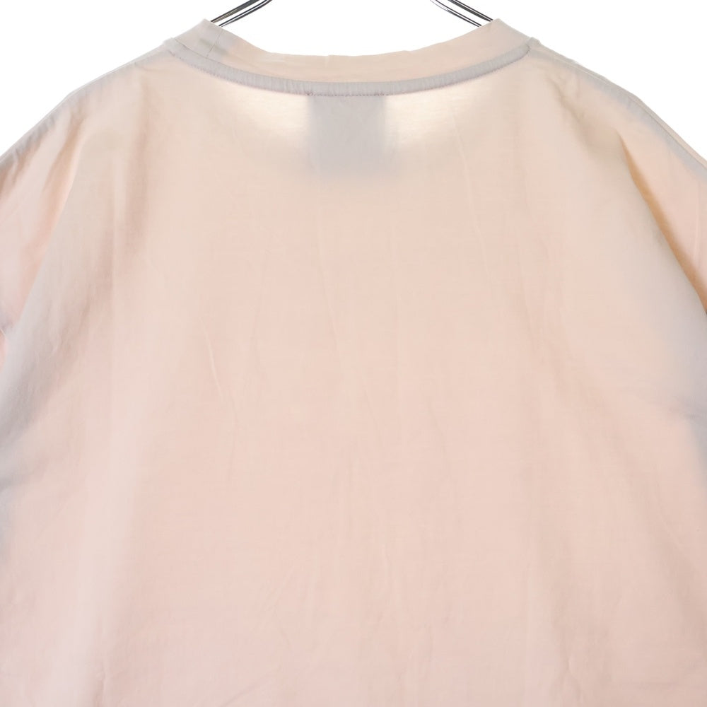 ATON(エイトン) SURVIN 60/2 OVERSIZED T-SHIRT サーヴィン オーバーサイズ クルーネック半袖Tシャツ サーモンピンク KKAGBW0015
