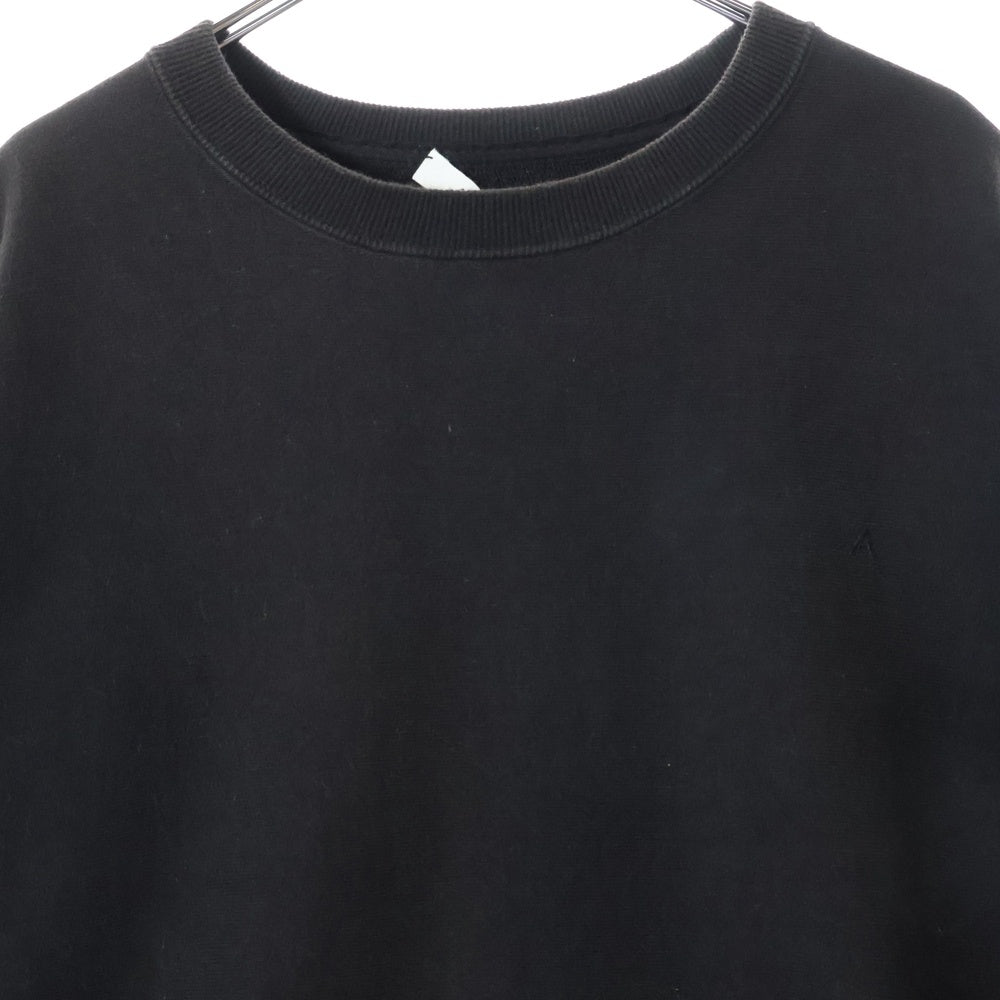 ATON(エイトン) × B2nd GARMENTDYE URAKE OVERSIZED SWEATSHIRT ビーセカンド ガーメントダイ オーバーサイズ クルーネックスウェットトレーナー ブラック 7055446