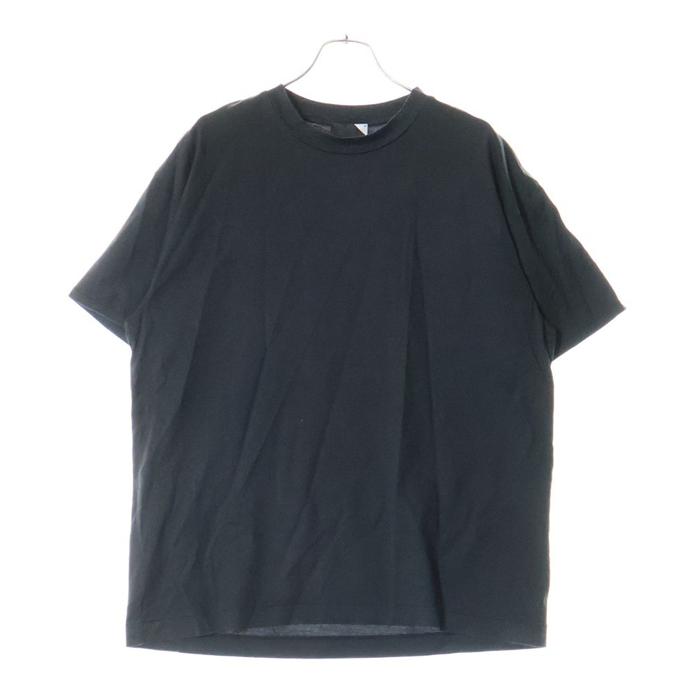 ATON(エイトン) コットン クルーネック半袖Tシャツ カットソー ブラック 6923086