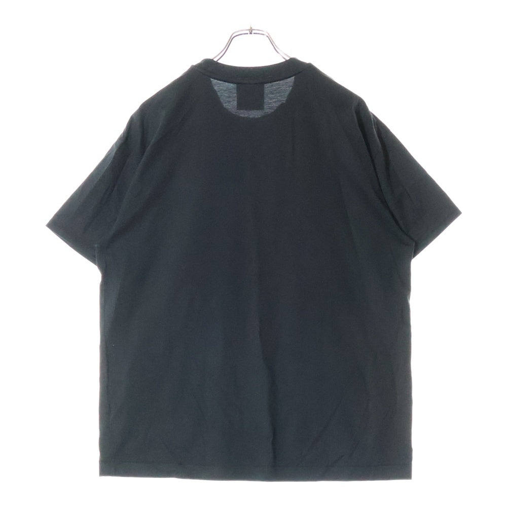 ATON(エイトン) コットン クルーネック半袖Tシャツ カットソー ブラック 6923086