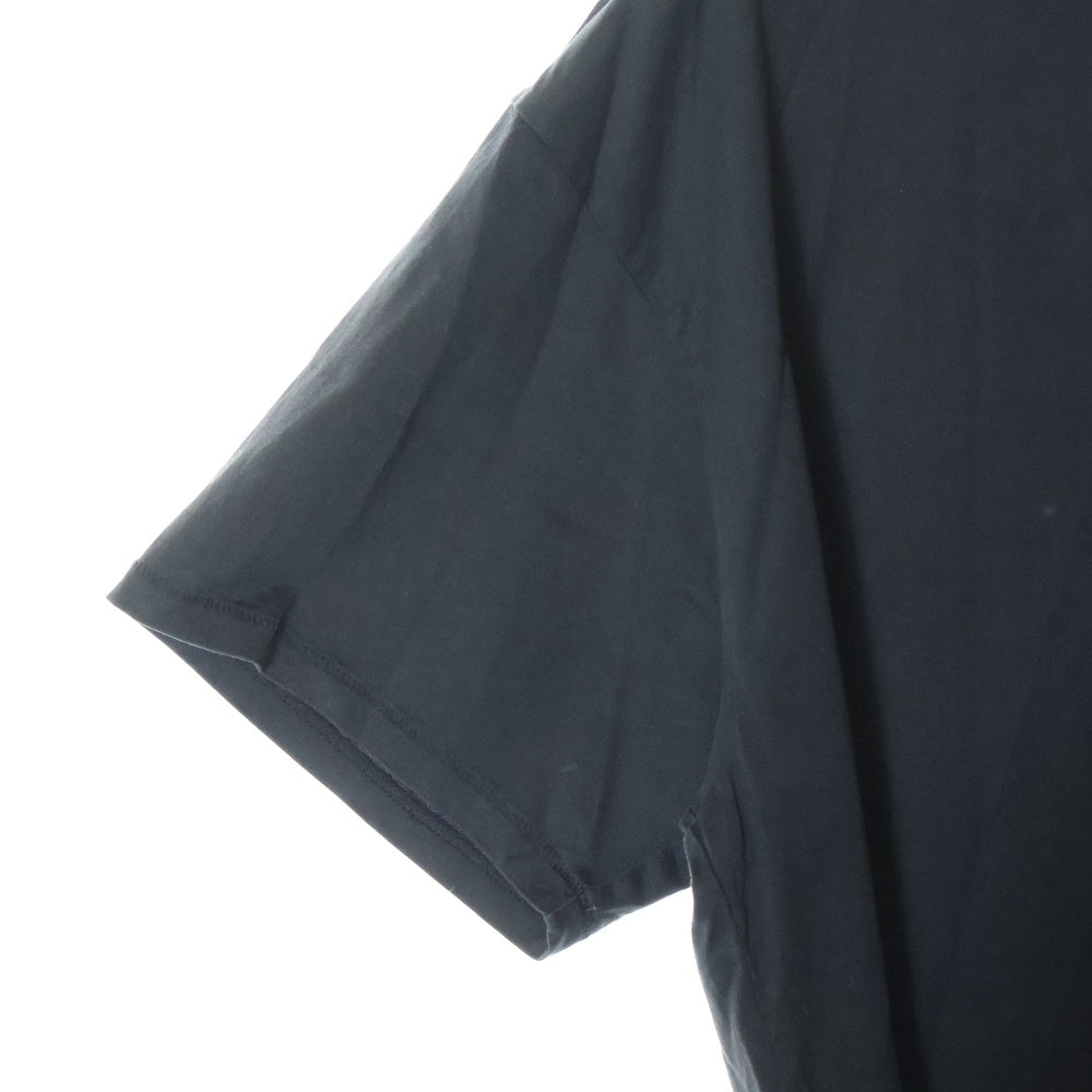 ATON(エイトン) コットン クルーネック半袖Tシャツ カットソー ブラック 6923086