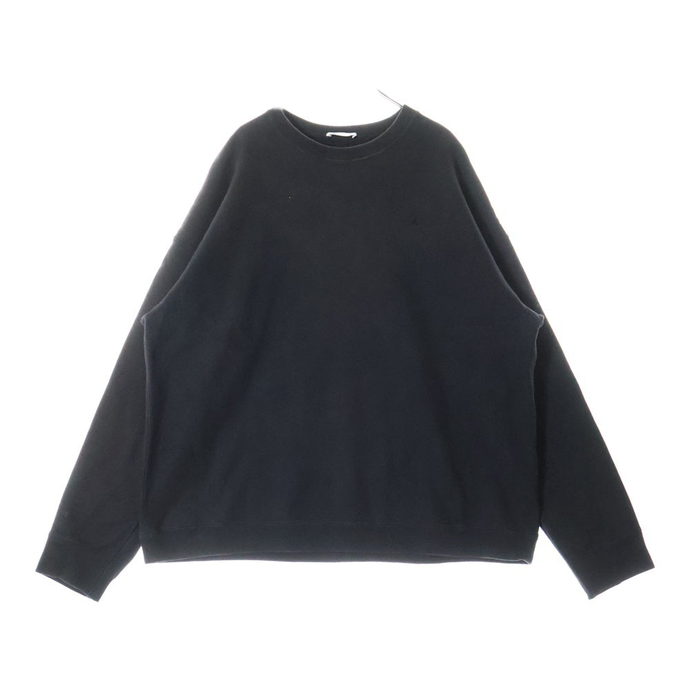 ATON(エイトン) × B2nd GARMENTDYE URAKE OVERSIZED SWEATSHIRT ビーセカンド ガーメントダイ オーバーサイズ クルーネックスウェットトレーナー ブラック 7055446