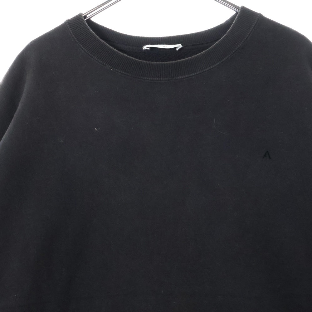 ATON(エイトン) × B2nd GARMENTDYE URAKE OVERSIZED SWEATSHIRT ビーセカンド ガーメントダイ オーバーサイズ クルーネックスウェットトレーナー ブラック 7055446
