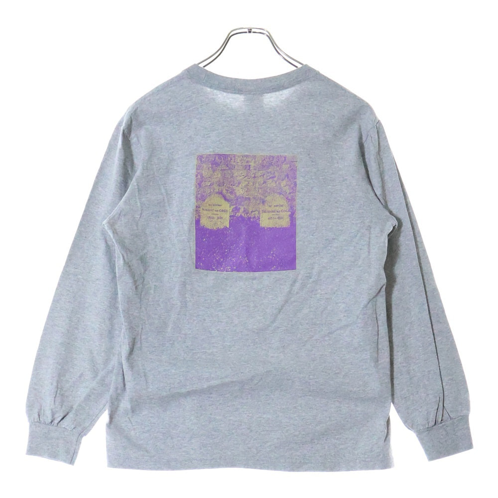 SUPREME(シュプリーム) 19SS The Real Shit L/S Tee ザリアルシット グラフィックプリント クルーネック長袖Tシャツ カットソー グレー