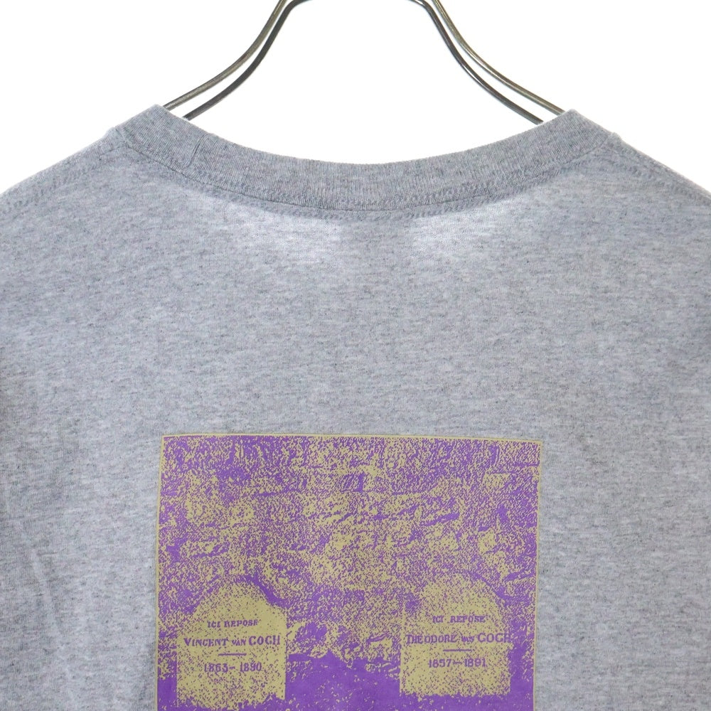SUPREME(シュプリーム) 19SS The Real Shit L/S Tee ザリアルシット グラフィックプリント クルーネック長袖Tシャツ カットソー グレー