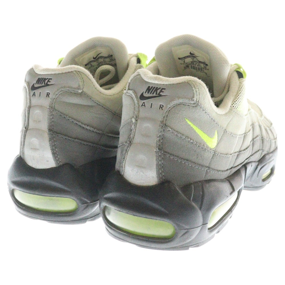 NIKE(ナイキ) 【観賞用 2015年製】AIR MAX 95 OG Yellow Gradation エアマックス95 イエローグラデ ローカットスニーカー グレー US8/26.0cm 554970-071