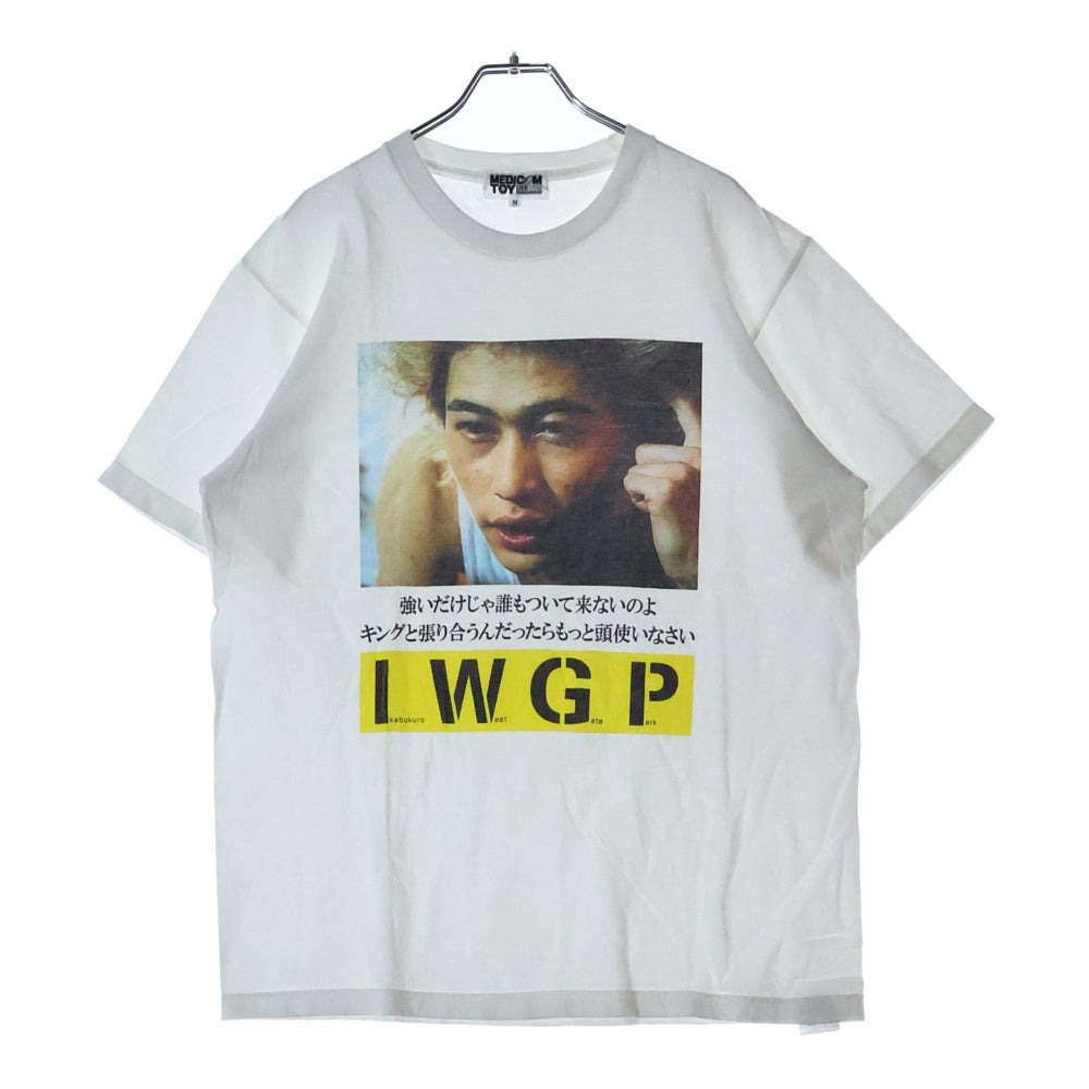 MEDICOM TOY(メディコムトイ) × I.W.G.P. PHOTO MESSAGE TEE 02 池袋ウエストゲートパーク フォトプリント クルーネック半袖Tシャツ カットソー ホワイト