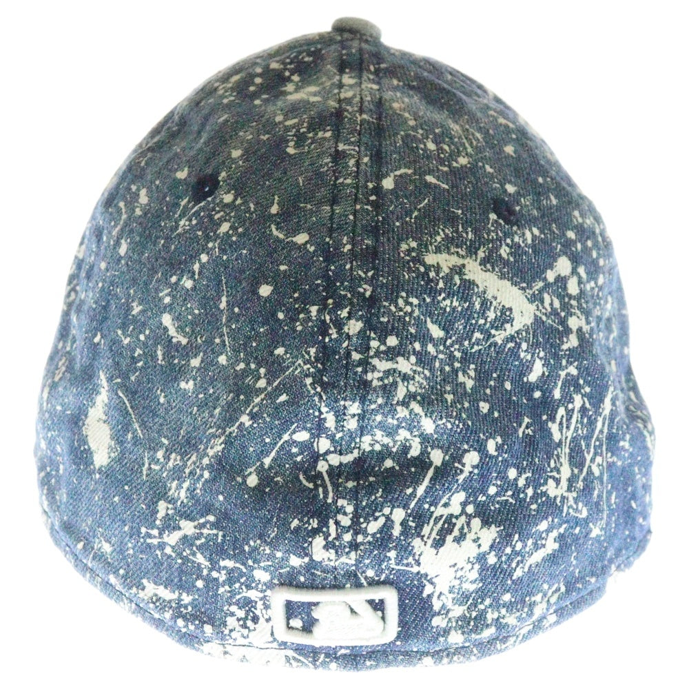 NEW ERA(ニューエラ) 59FIFTY New York Yankees ニューヨークヤンキース ブリーチ 6パネル ベースボールキャップ 帽子 インディゴ/ホワイト