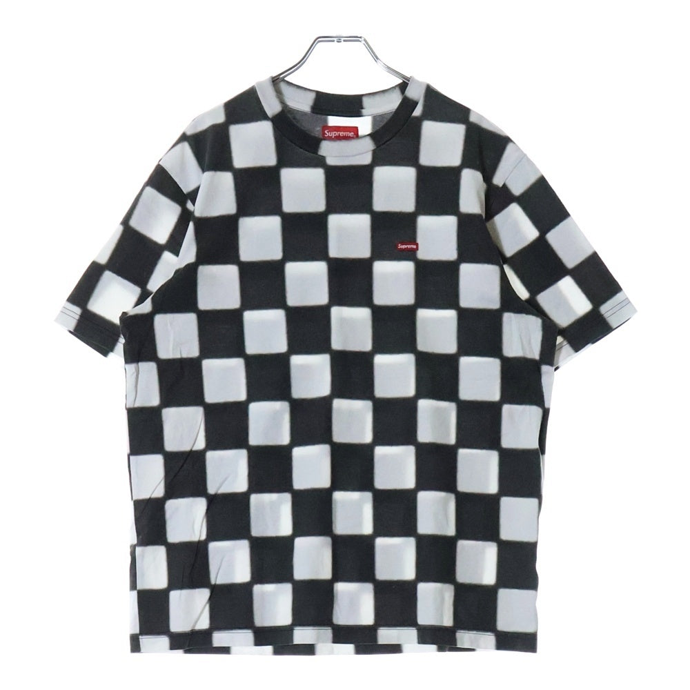 SUPREME(シュプリーム) 20SS Small Box Tee Checkerboard スモールボックスロゴ チェッカーボード クルーネック半袖Tシャツ カットソー ブラック/ホワイト