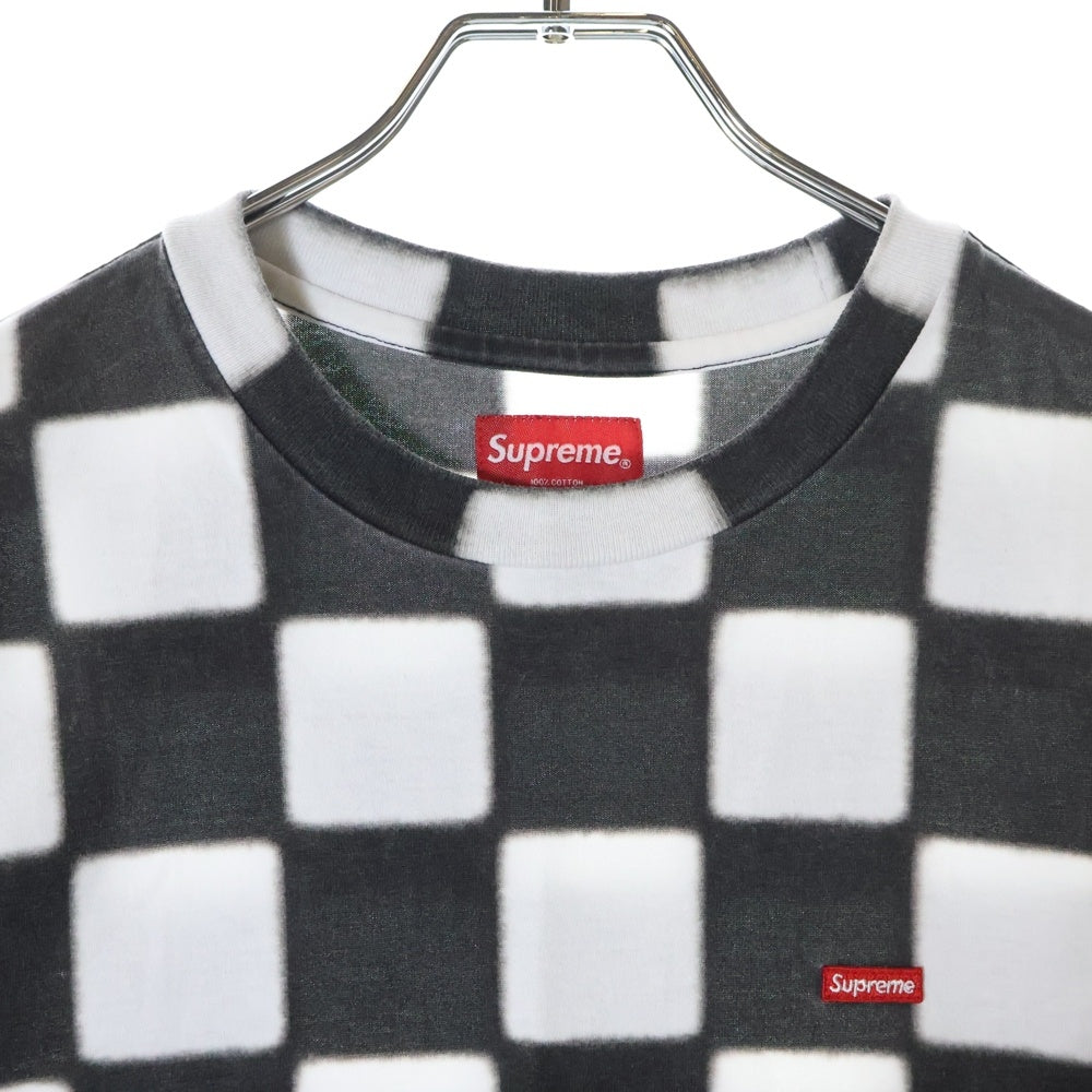 SUPREME(シュプリーム) 20SS Small Box Tee Checkerboard スモールボックスロゴ チェッカーボード クルーネック半袖Tシャツ カットソー ブラック/ホワイト