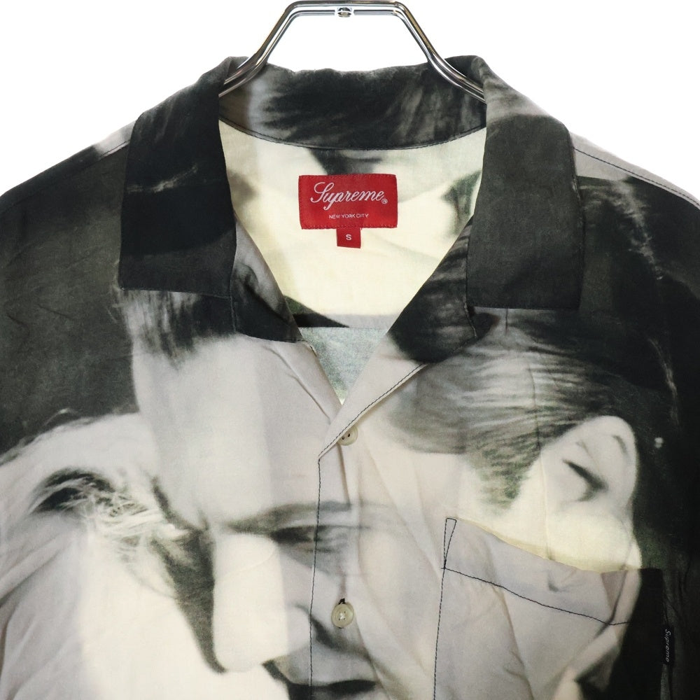 SUPREME(シュプリーム) 19SS Bela Lugosi Rayon S/S Shirt ベラルゴシ フォトプリント レーヨン オープンカラー 半袖シャツ ブラック/グレー