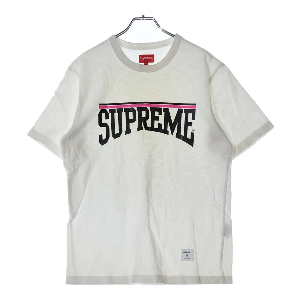 SUPREME(シュプリーム) 18SS Arch S/S Top アーチロゴプリント クルーネック半袖Tシャツ カットソー ホワイト
