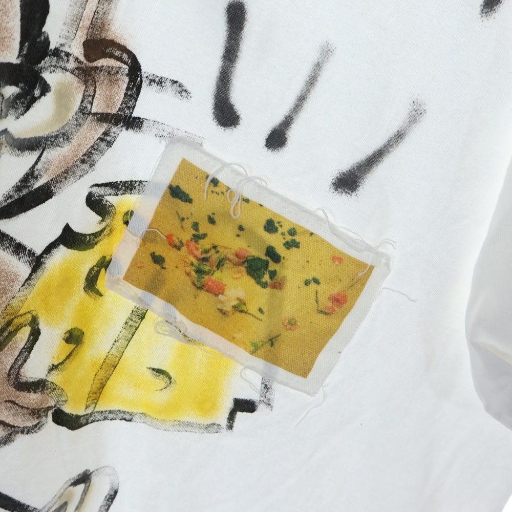 GUERNIKA(ゲルニカ) トムとジェリー ペイント クルーネック コットン 半袖Tシャツ カットソー ホワイト