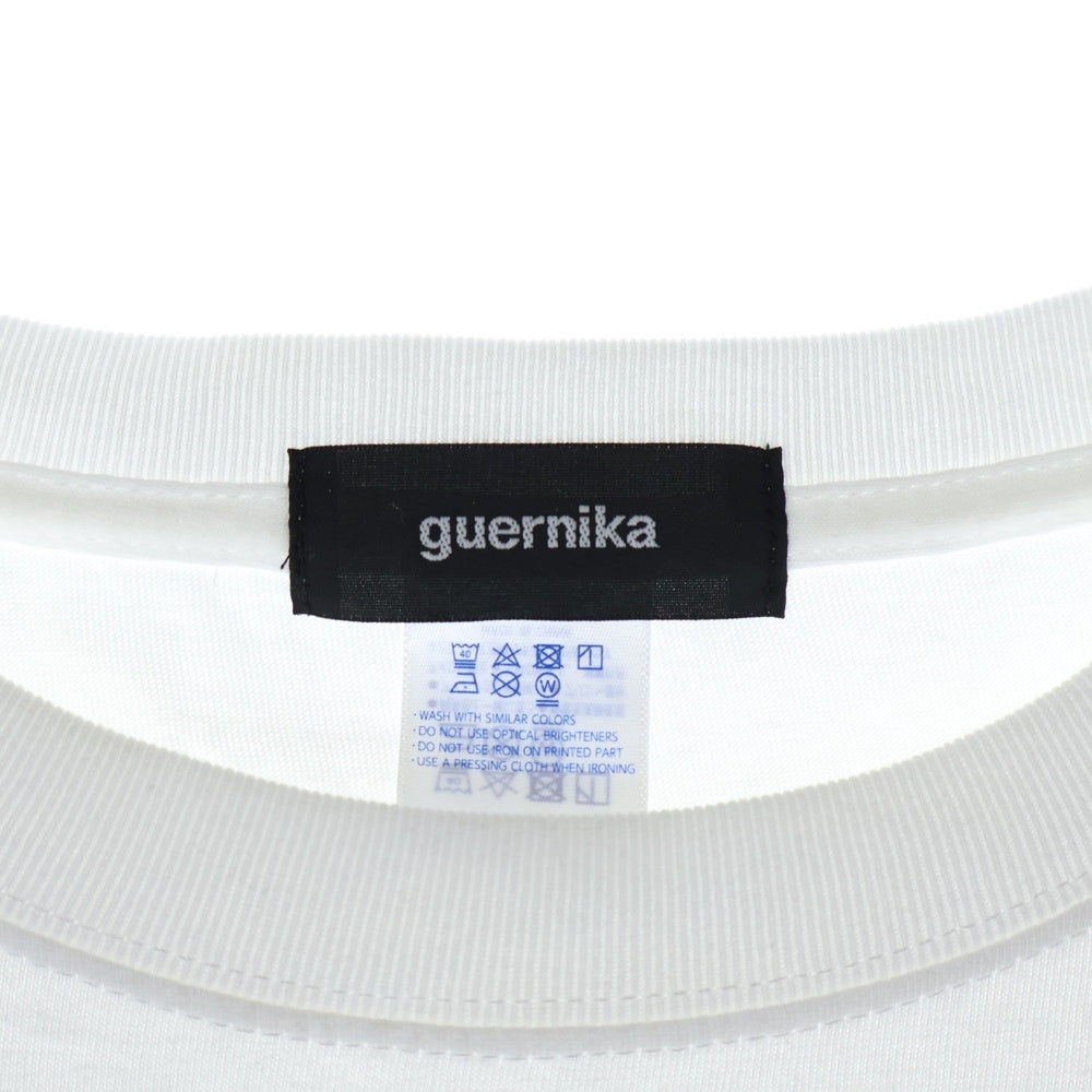 GUERNIKA(ゲルニカ) トムとジェリー ペイント クルーネック コットン 半袖Tシャツ カットソー ホワイト