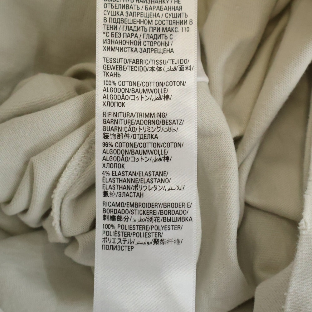 BALENCIAGA(バレンシアガ) 22AW Be different フロント刺繍 クルーネック 半袖Tシャツ カットソー オフホワイト 712398 TNVB3