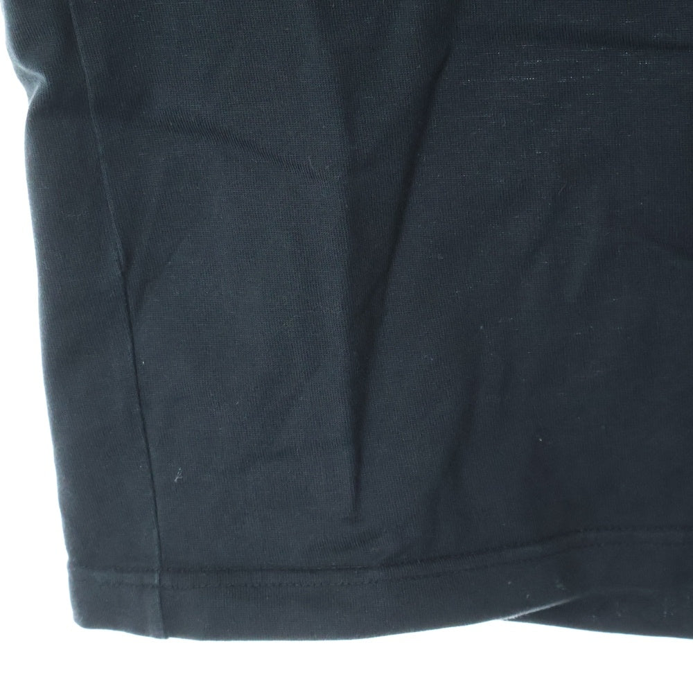 kolor(カラー) 21SS クリアコットン 切替ドッキングデザイン クルーネック 半袖Tシャツ カットソー ブラック 21SCM-T04203