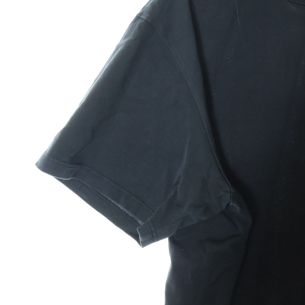 kolor(カラー) 21SS クリアコットン 切替ドッキングデザイン クルーネック 半袖Tシャツ カットソー ブラック 21SCM-T04203