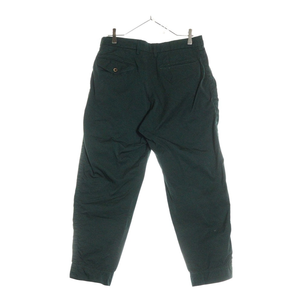 kolor(カラー) 21SS ナイロン パッカリング パンツ ワンタック トラウザー グリーン 21SCM-P05104