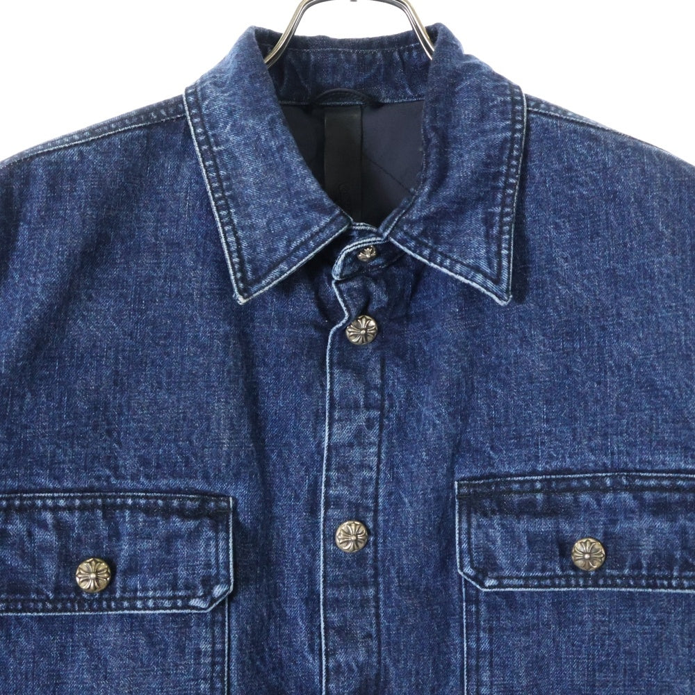 CHROME HEARTS(クロムハーツ) WORK DOG ワークドッグ クロスボールボタン 中綿デニムジャケット インディゴ