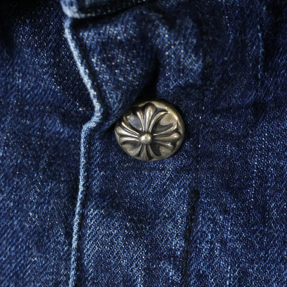 CHROME HEARTS(クロムハーツ) WORK DOG ワークドッグ クロスボールボタン 中綿デニムジャケット インディゴ