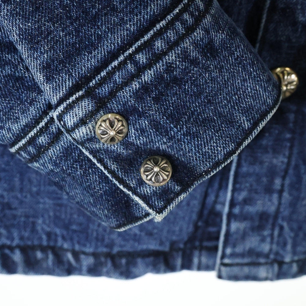 CHROME HEARTS(クロムハーツ) WORK DOG ワークドッグ クロスボールボタン 中綿デニムジャケット インディゴ