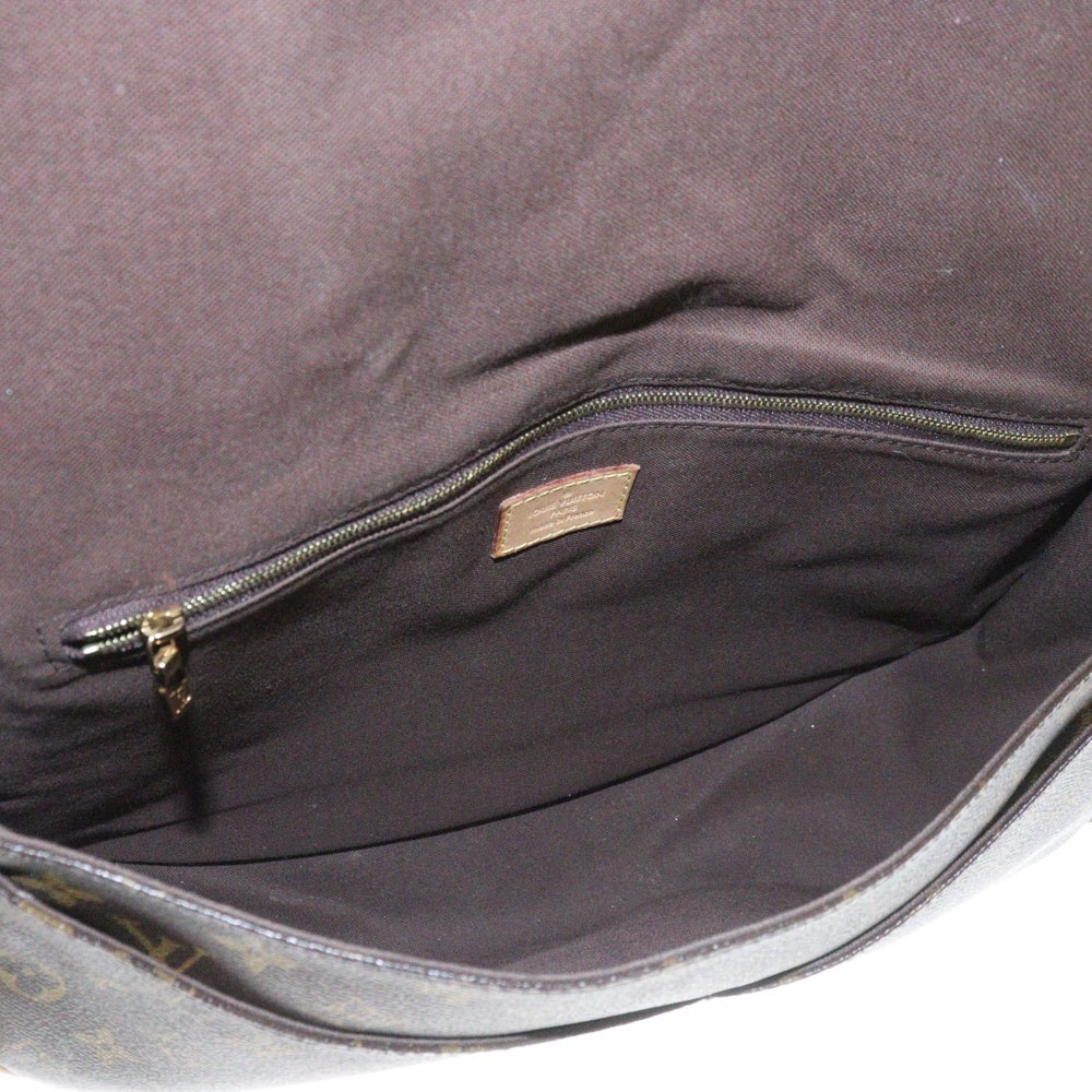LOUIS VUITTON(ルイヴィトン) PRE-OWNED プレ オウンド モノグラム メニルモンタンPM PVCショルダーバッグ ブラウン M40474 DU0122
