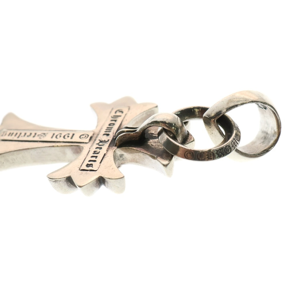 CHROME HEARTS(クロムハーツ) CH CRS SML W/BALE Wベイル スモールCHクロス ペンダントトップ シルバー BCA218