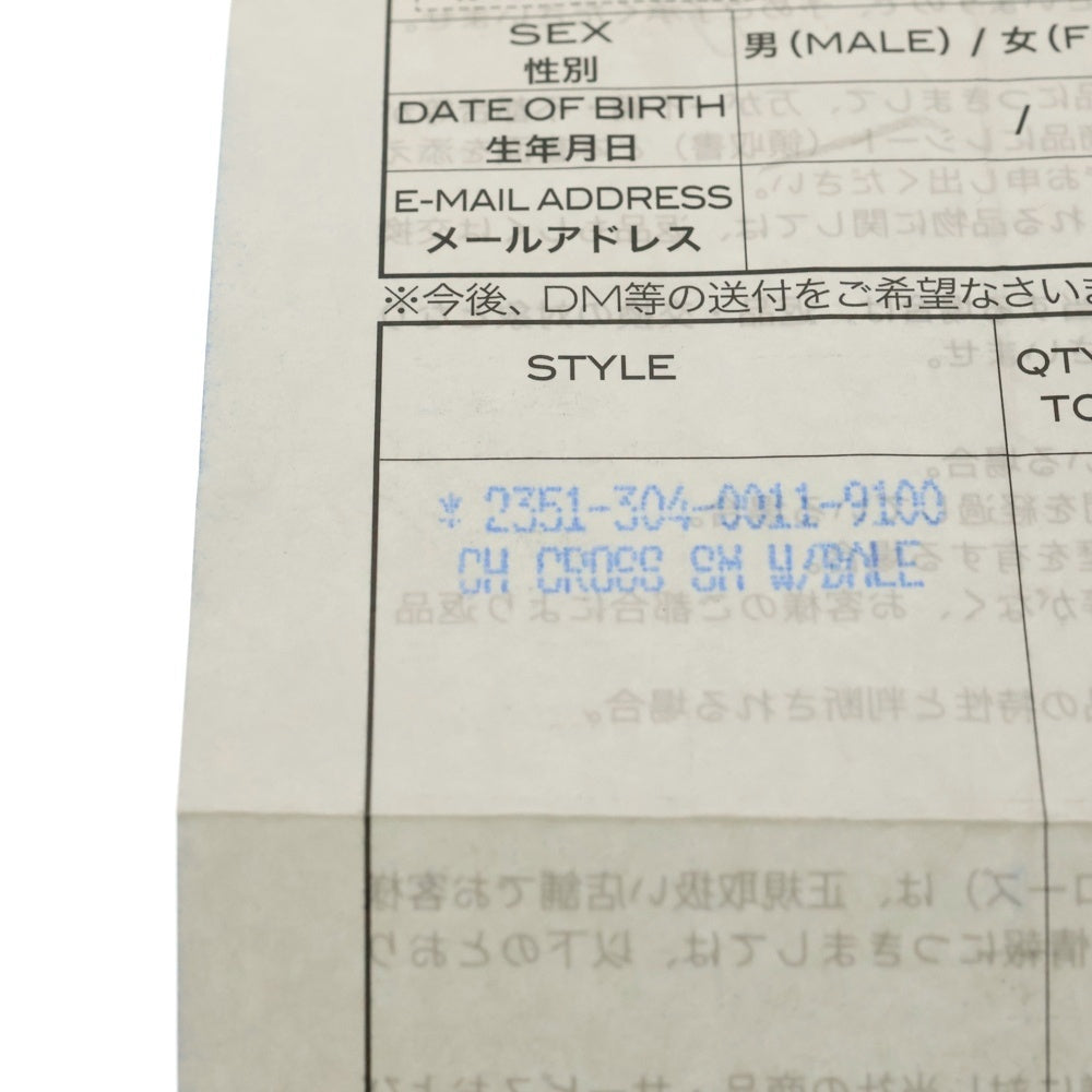 CHROME HEARTS(クロムハーツ) CH CRS SML W/BALE Wベイル スモールCHクロス ペンダントトップ シルバー BCA218