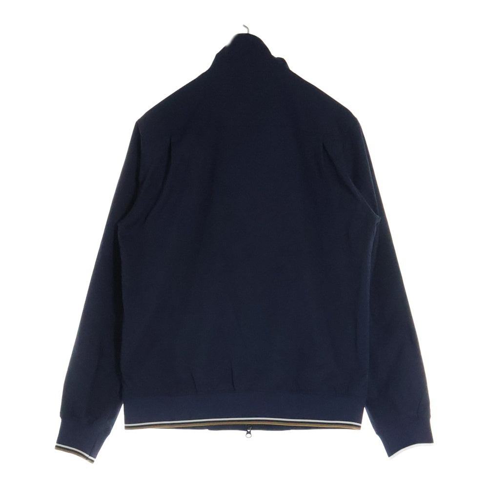 FRED PERRY(フレッドペリー) ナイロン ストレッチ スタンドカラー ジップアップ スイングトップ ジャケット ネイビー