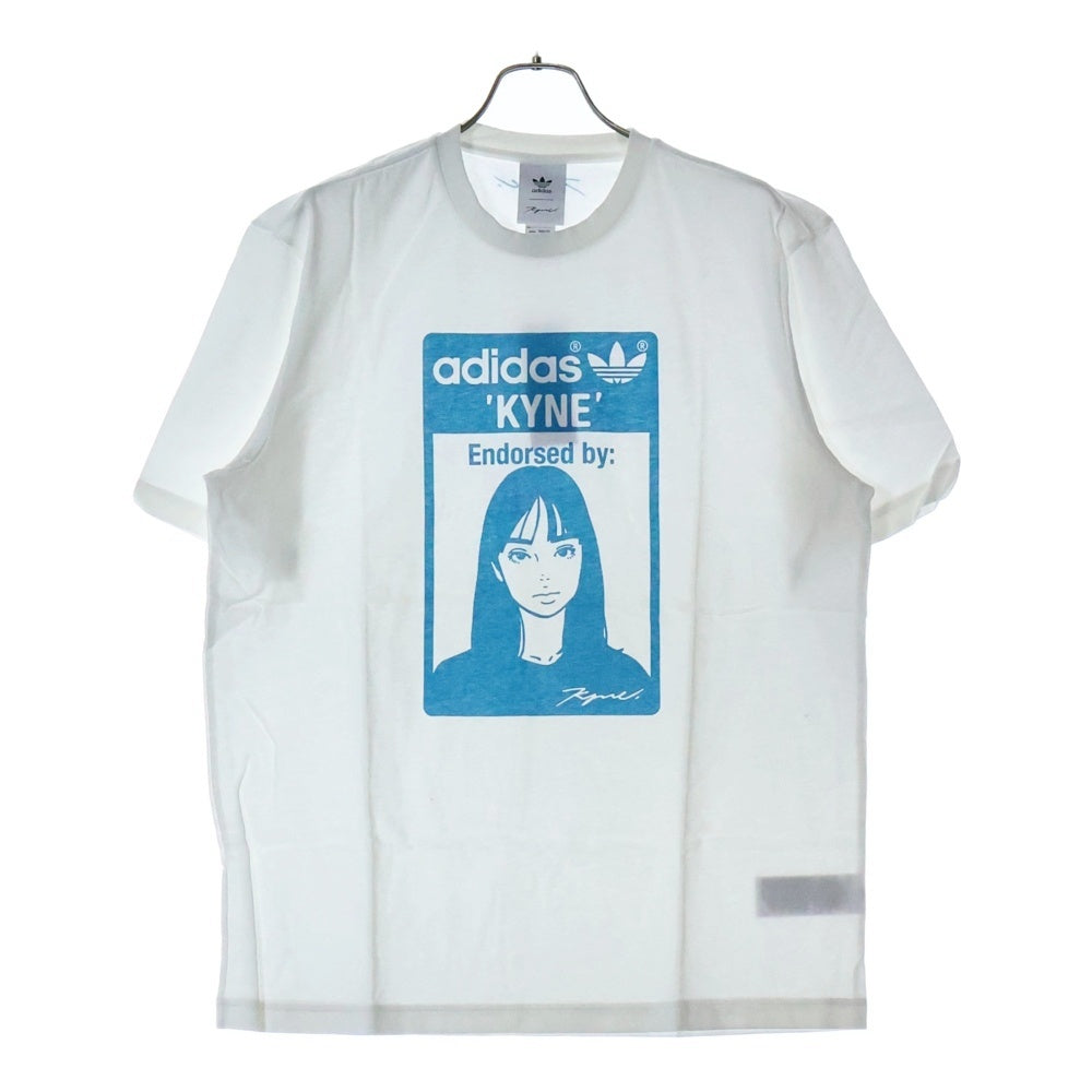 adidas(アディダス) ×KYNE STAN SMITH KYNE GRAPHIC TEE キネ スタン スミス グラフィック クルーネック カットソー 半袖Tシャツ ホワイト HA9996