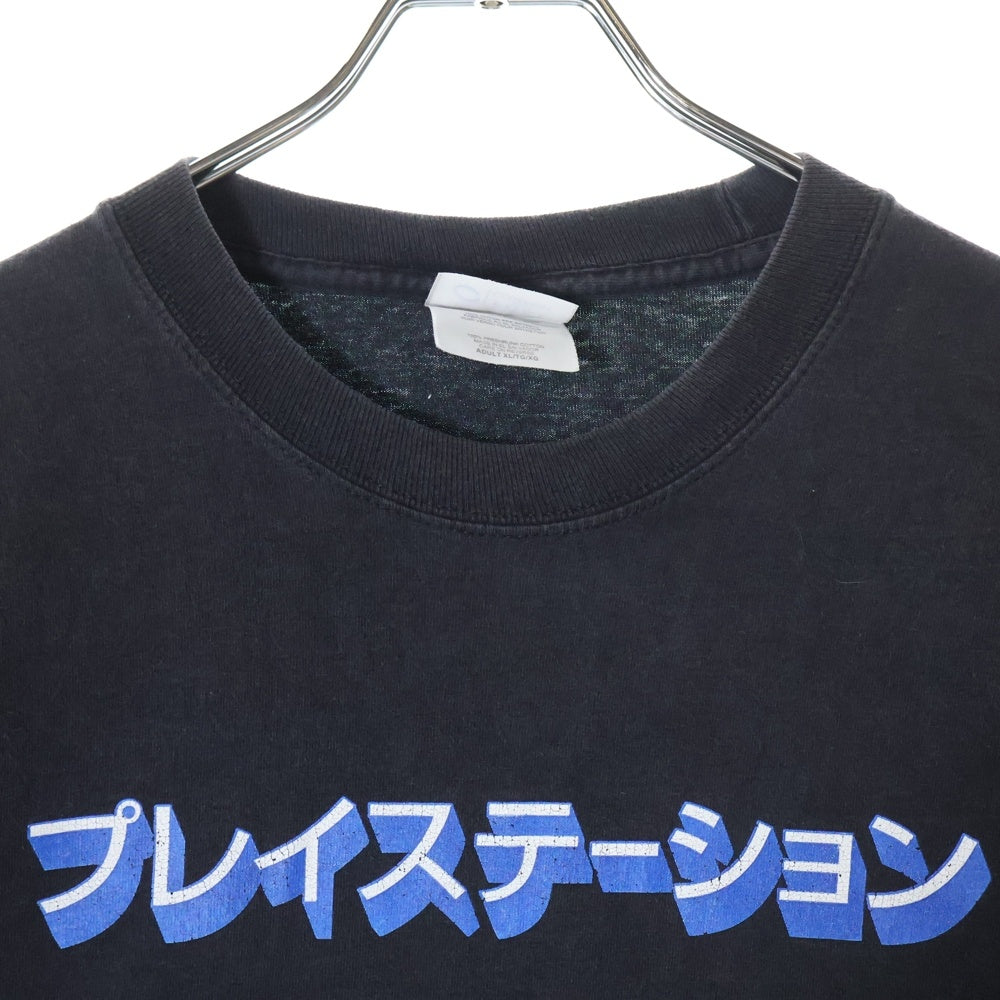 VINTAGE(ヴィンテージ) 00S VINTAGE PLAYSTATION ヴィンテージ プレイステーション カタカナロゴプリント 半袖Tシャツ カットソー ブラック