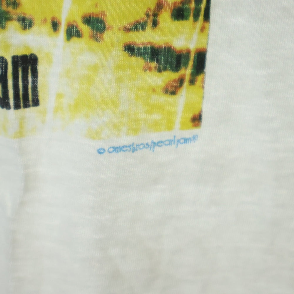 VINTAGE(ヴィンテージ) 90S VINTAGE PEARL JAM 1993 THREADWORM ヴィンテージ パールジャム スレッドワーム カットオフ Tシャツ カットソー ホワイト