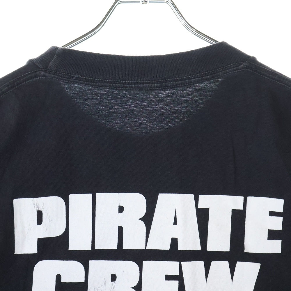 VINTAGE(ヴィンテージ) 90S VINTAGE 1992 MUSIC FESTIVAL PIRATE RADIO GUNS パイレーツラジオ ガンズ 半袖Tシャツ カットソー ブラック