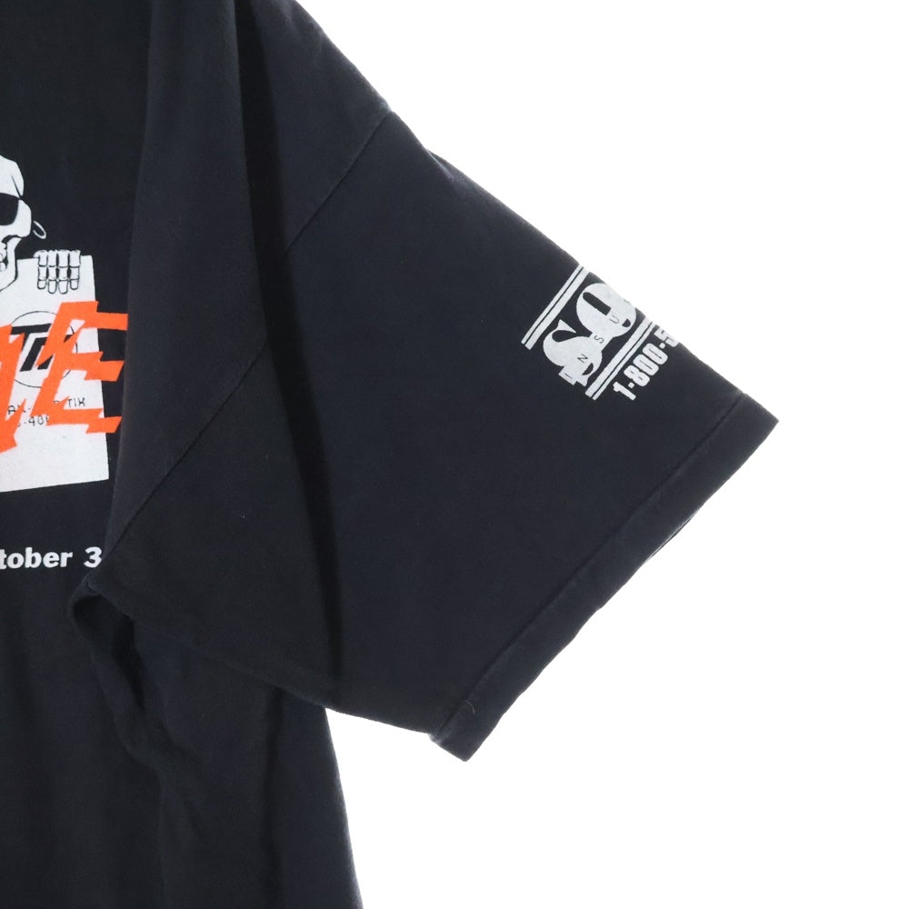 VINTAGE(ヴィンテージ) 90S VINTAGE 1992 MUSIC FESTIVAL PIRATE RADIO GUNS パイレーツラジオ ガンズ 半袖Tシャツ カットソー ブラック