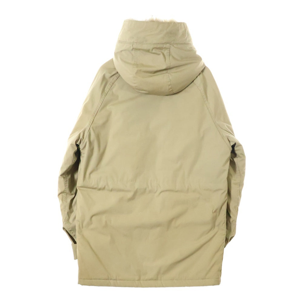 WOOLRICH(ウールリッチ) 70S VINTAGE COYOTE FUR MOUNTAIN PARKA ヴィンテージ 白タグ 裏地タータンチェック コヨーテファー マウンテン フーデッド中綿コート ベージュ