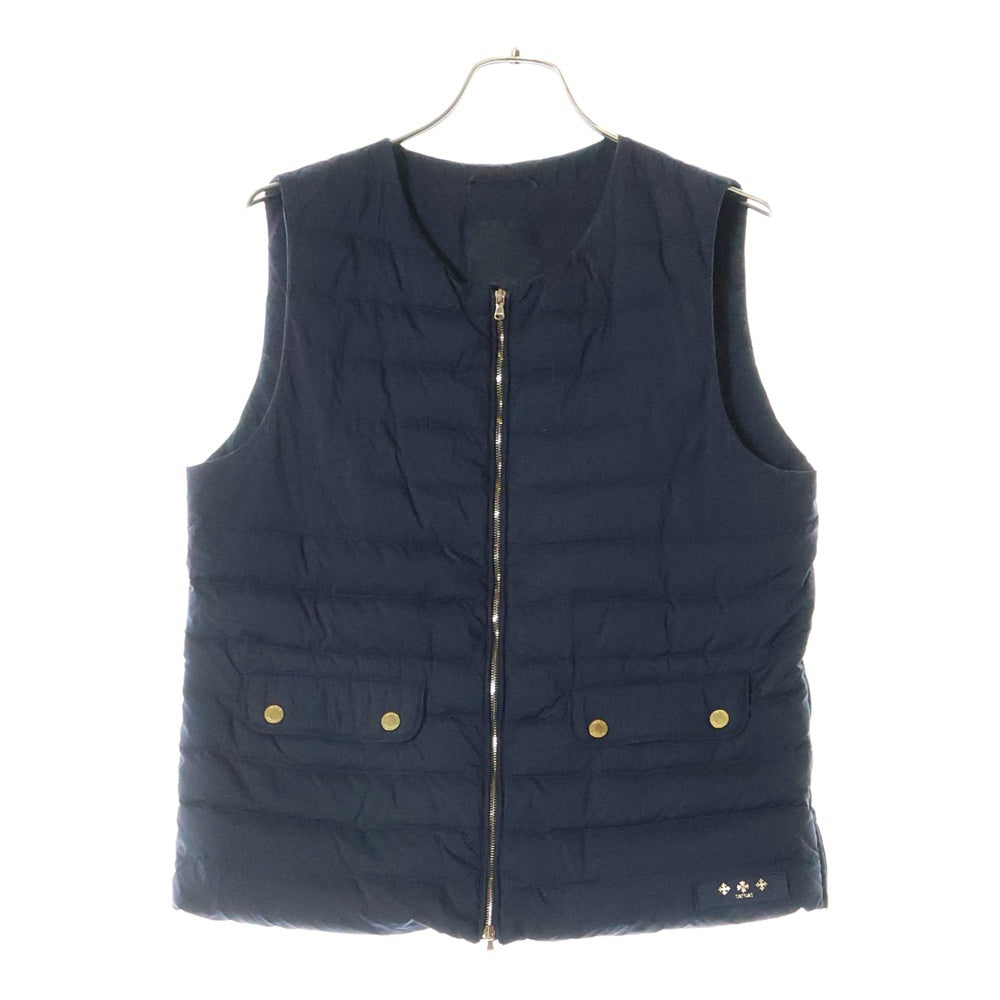 TATRAS(タトラス) 22SS ×Demi-Luxe BEAMS ALLAMANDA デミルクス ビームス アラマンダ ジップアップ ライトダウンベスト ネイビー レディース LTBM22S4664