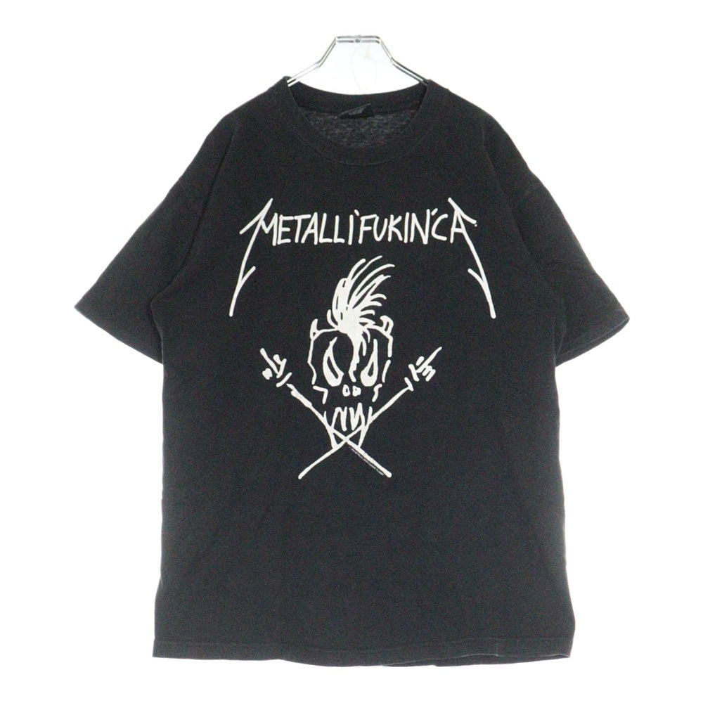 VINTAGE(ヴィンテージ) 90S VINTAGE METALLIFUKINCA ヴィンテージ メタリカ クルーネック半袖Tシャツ カットソー ブラック