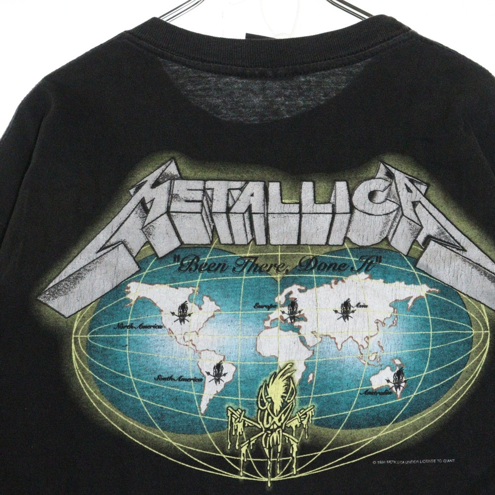 VINTAGE(ヴィンテージ) 90S VINTAGE METALLIFUKINCA ヴィンテージ メタリカ クルーネック半袖Tシャツ カットソー ブラック