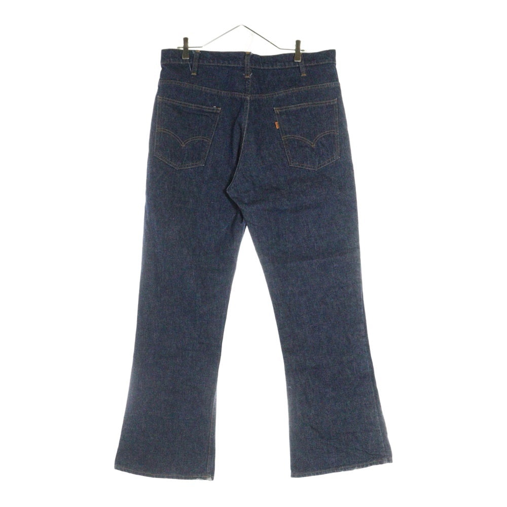 Levi's(リーバイス) 70S VINTAGE 646-0217 ヴィンテージ スモールe オレンジタブ ボタン裏刻印4 ジップフライフレアデニムパンツ ベルボトムジーンズ インディゴ