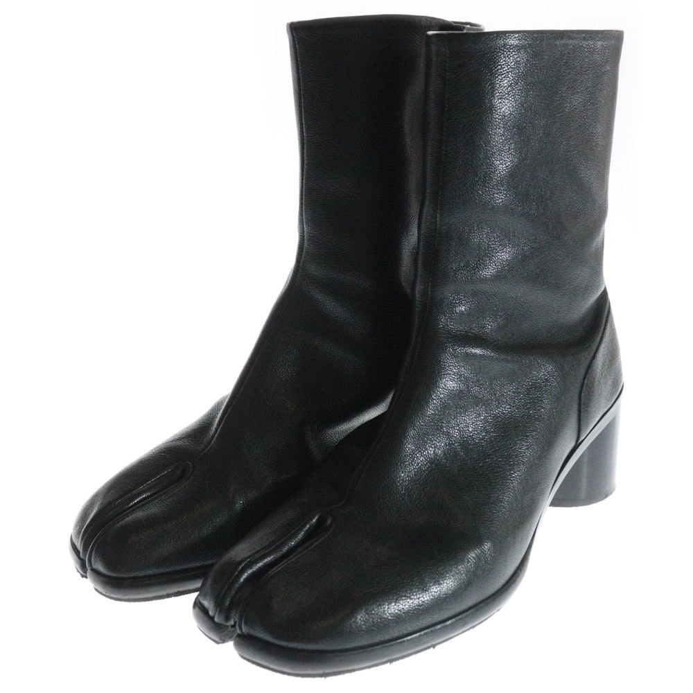 Maison Margiela 22(メゾンマルジェラ) TABI タビ レザーヒールブーツ ブラック