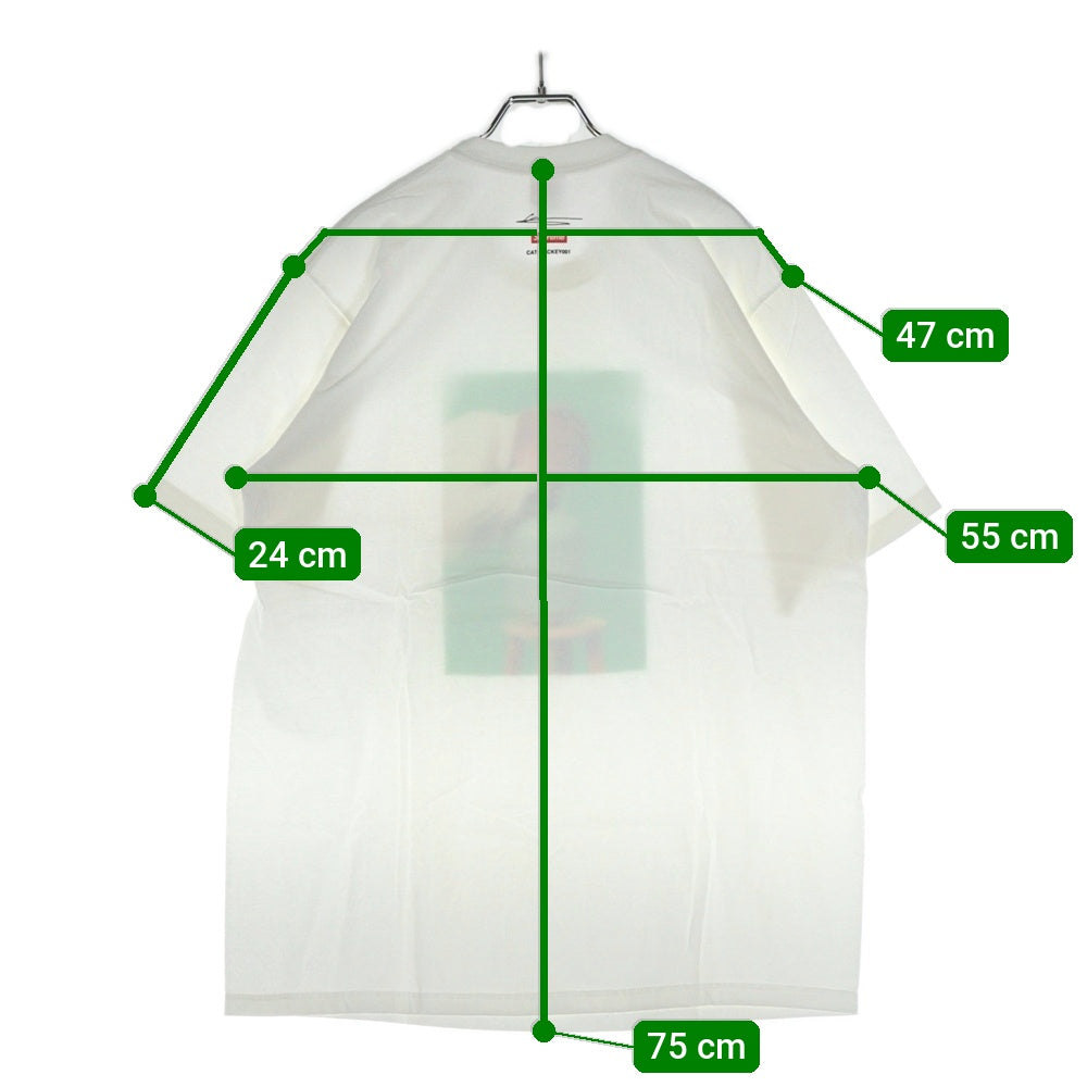 SUPREME(シュプリーム) 23AW ×Mark Leckey Green Screen Tee マークレッキー グリーンスクリーン フォトプリントTシャツ 半袖クルーネックカットソー ホワイト