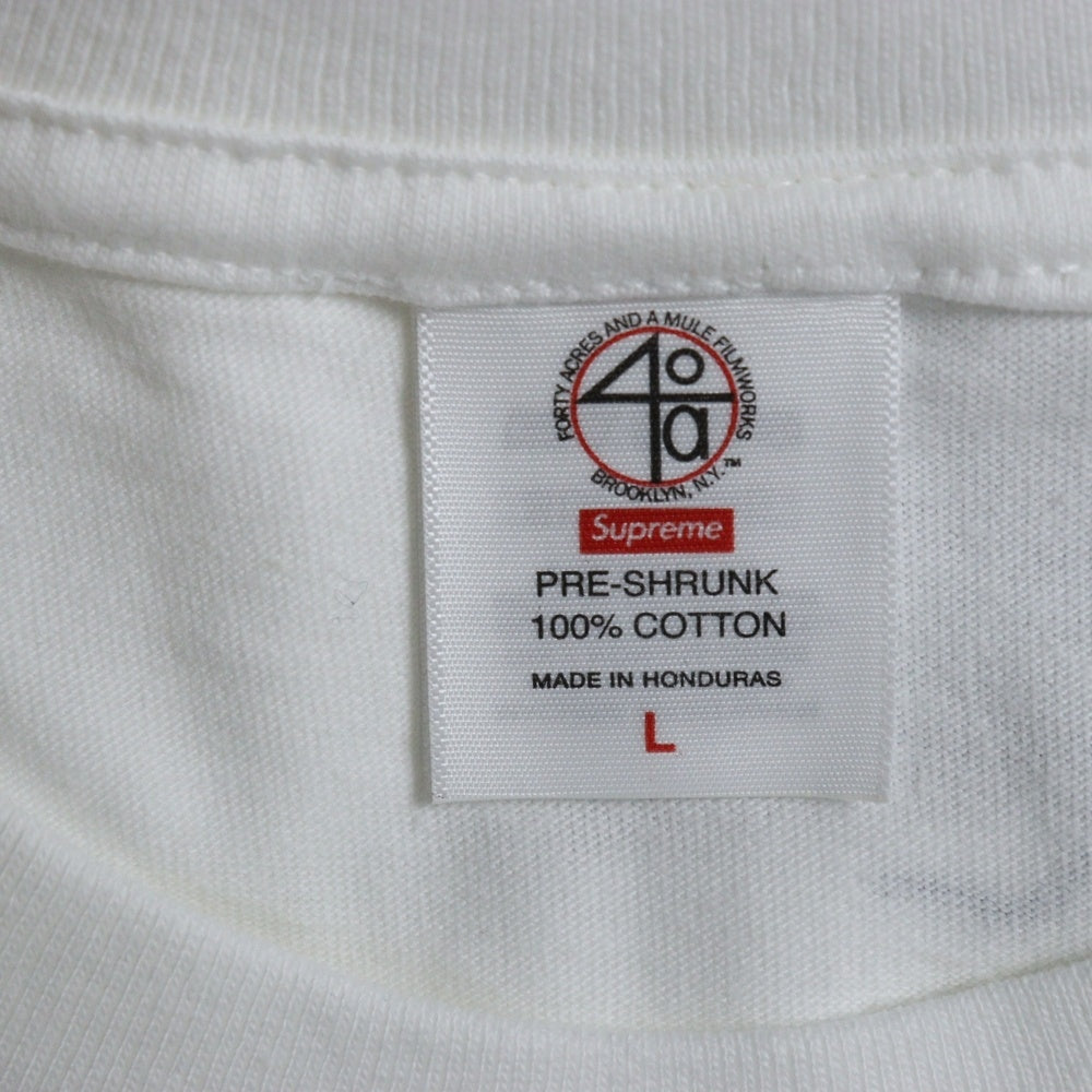 SUPREME(シュプリーム) 25SS 40 Acres Spike Tee 40エーカーズ スパイク フロントフォトプリントTシャツ 半袖クルーネックカットソー ホワイト