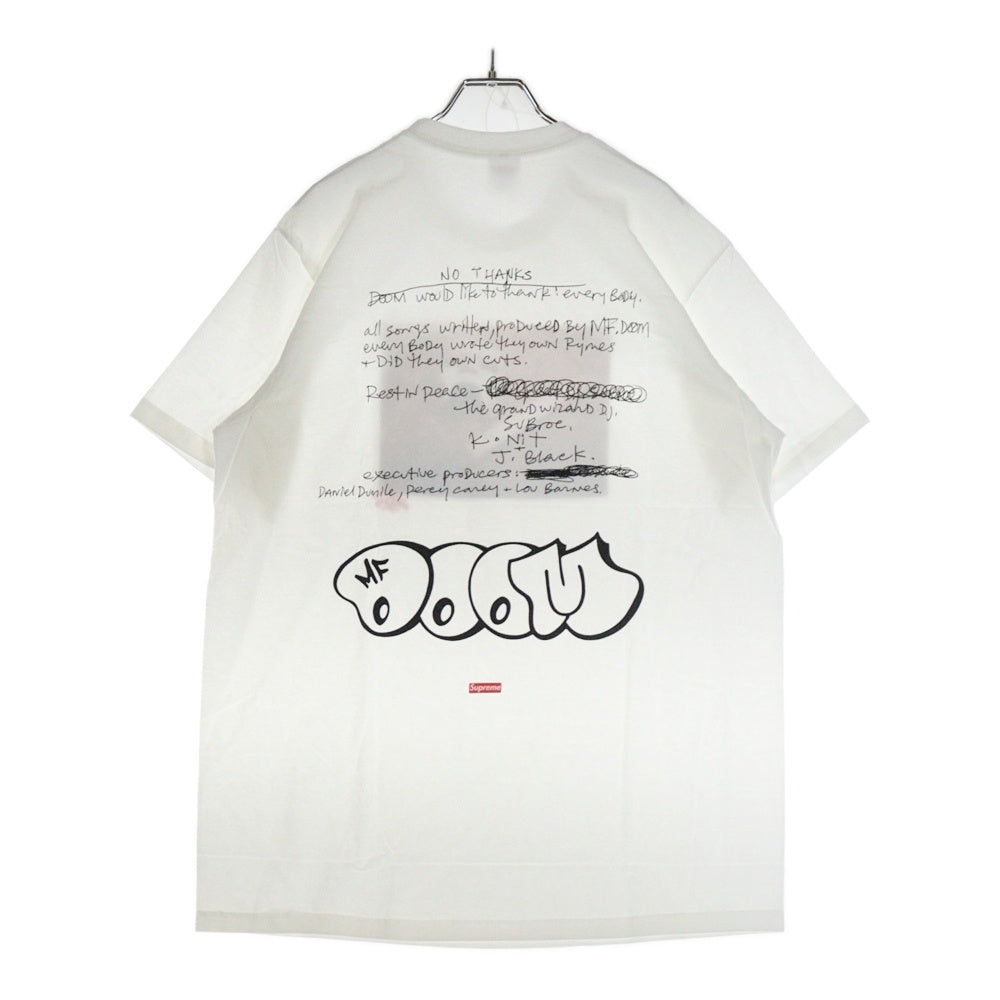 SUPREME(シュプリーム) 23AW MF Doom Tee MFドゥーム 両面プリントTシャツ 半袖クルーネックカットソー ホワイト