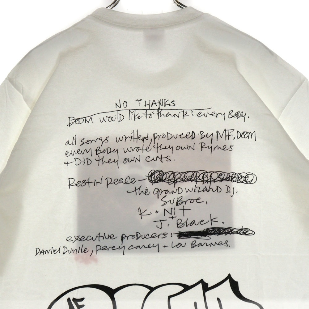 SUPREME(シュプリーム) 23AW MF Doom Tee MFドゥーム 両面プリントTシャツ 半袖クルーネックカットソー ホワイト