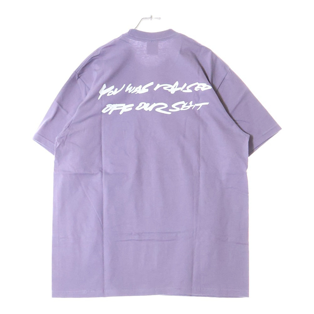 SUPREME(シュプリーム) 24SS Futura Box Logo Tee フューチュラボックスロゴプリントTシャツ 半袖クルーネックカットソー パープル