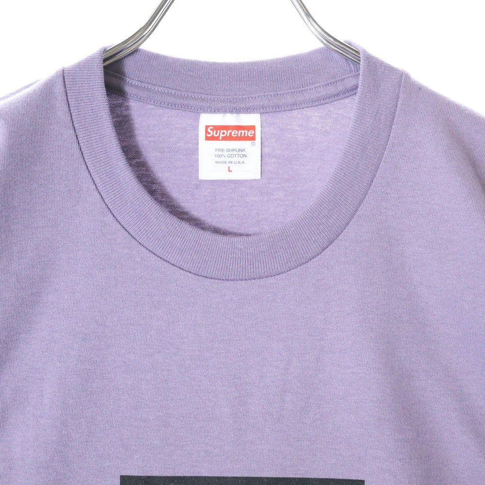 SUPREME(シュプリーム) 24SS Futura Box Logo Tee フューチュラボックスロゴプリントTシャツ 半袖クルーネックカットソー パープル