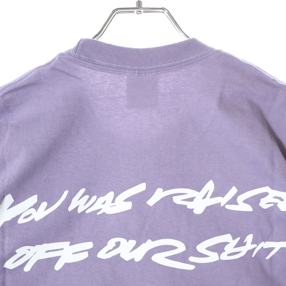 SUPREME(シュプリーム) 24SS Futura Box Logo Tee フューチュラボックスロゴプリントTシャツ 半袖クルーネックカットソー パープル