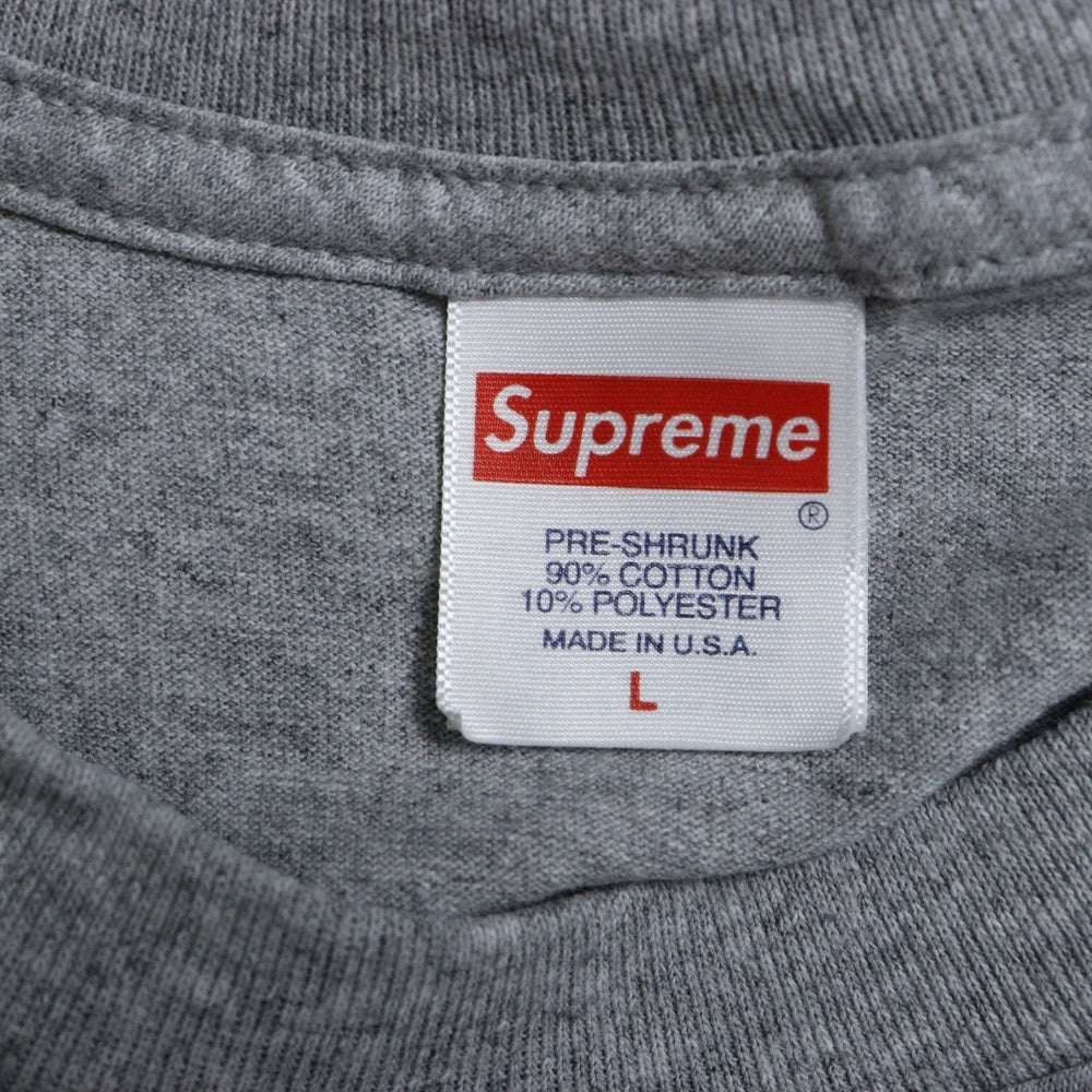 SUPREME(シュプリーム) 24SS Futura Box Logo Tee フューチュラボックスロゴプリントTシャツ 半袖クルーネックカットソー グレー